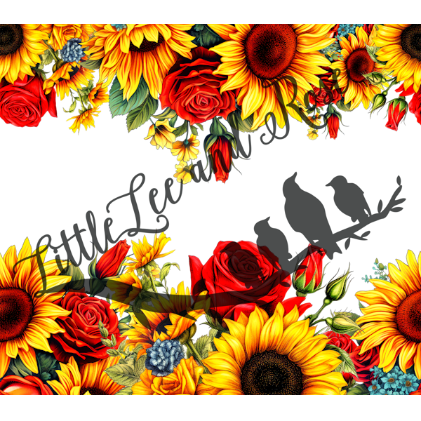 40oz Floral Wrap - Sublimation Print