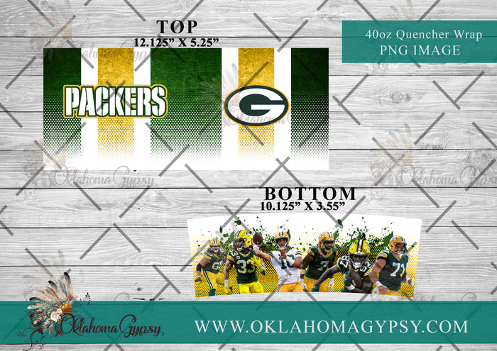 40oz Packers Digital File Wraps