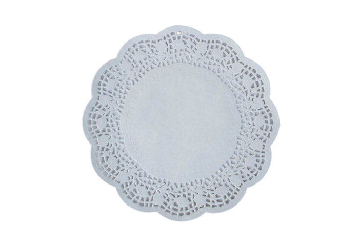6.5" White Paper Doilies