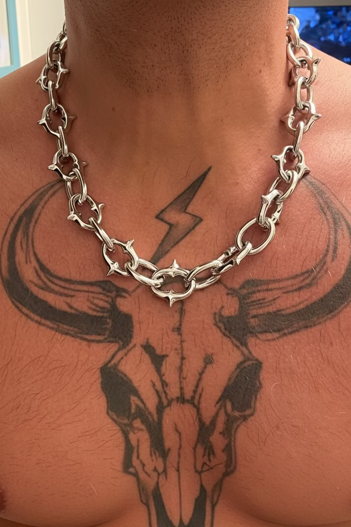 Sailor Link Spike Chain Necklace