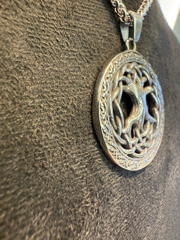Transparent Titanium Tree of Life Amulet & Necklace