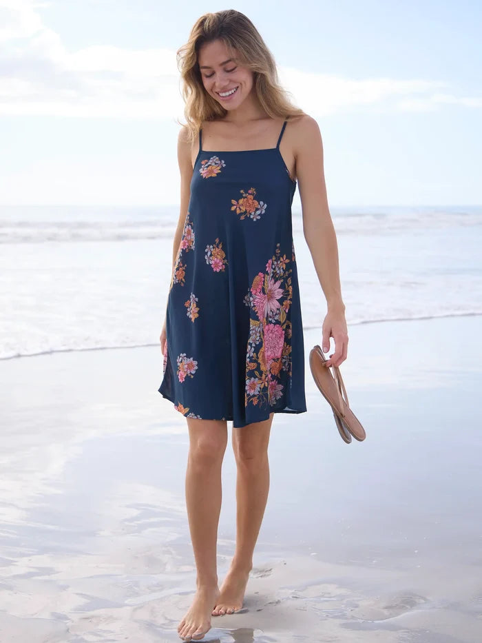 Amellia Mini Dress - English Garden Navy-view 4