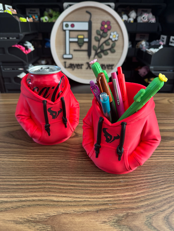 Battle Red Hoodie Koozie/Pen Holder