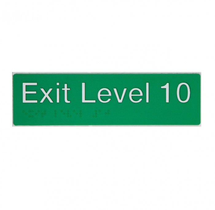 BEST BUY EL10 Exit Sign Level 10 Braille
