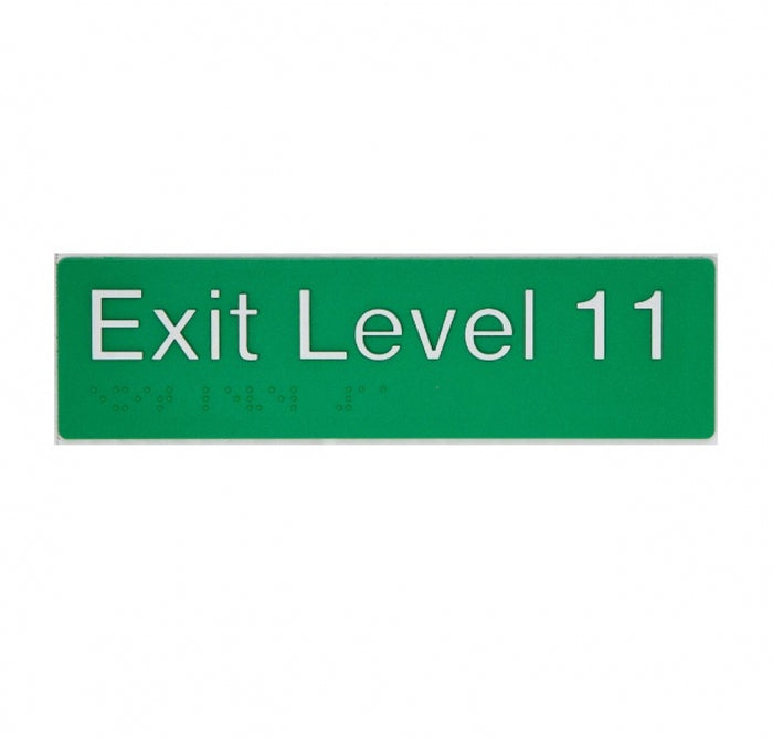 BEST BUY EL11 Exit Sign Level 11 Braille