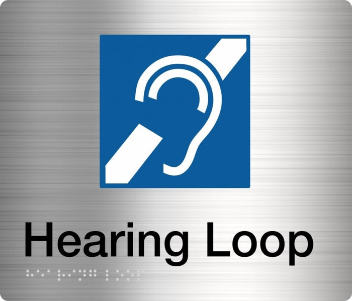 BEST BUY HL Hearing Loop Sign Braille