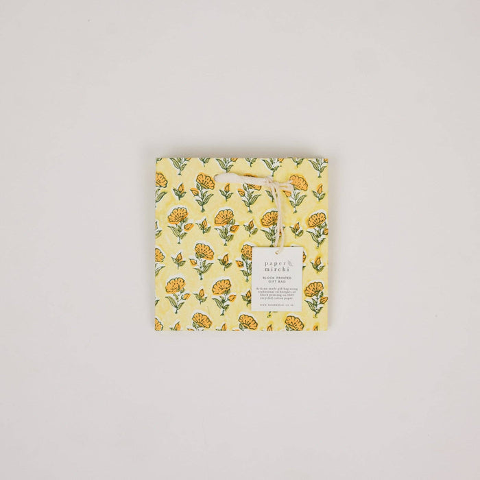 Block Printed Gift Bags (Small) - Sunshine Refresh - Magnolia Lane co. Home + Garden + Gift