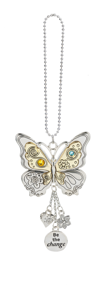Car Charm - Butterfly be the change