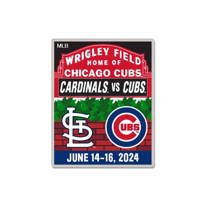 Chicago Cubs vs. St. Louis Cardinals 2024 Series Pin
