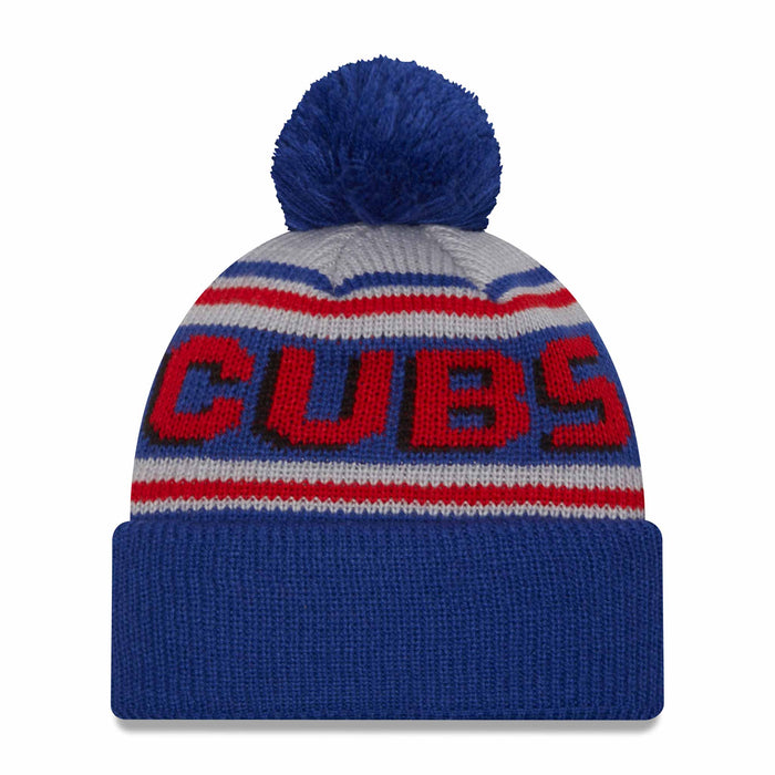 Chicago Cubs Youth Walking Bear Knit Cap with Pom