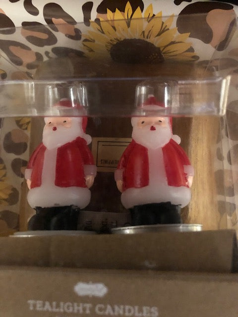 Christmas Tea Light Sets Santa