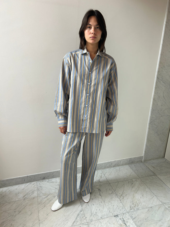 Claude Pants, Grid Stripe BASERANGE