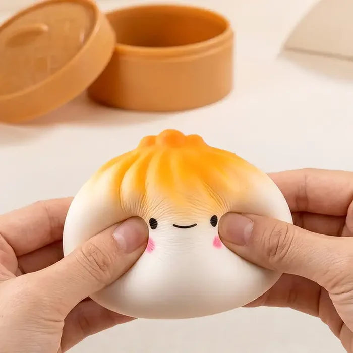 Cute Steamed Dumpling Squeeze Squishy Stress Relief Toy