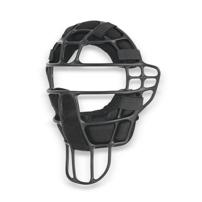 Davis Mirage 12 XCG Magnesium umpire mask with black pads
