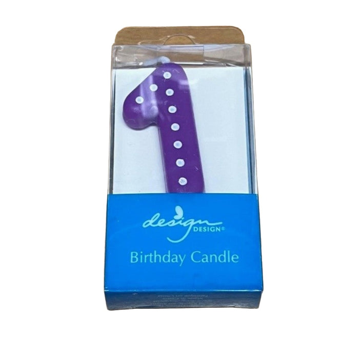 DESIGN Numbered Birthday Candle - 1