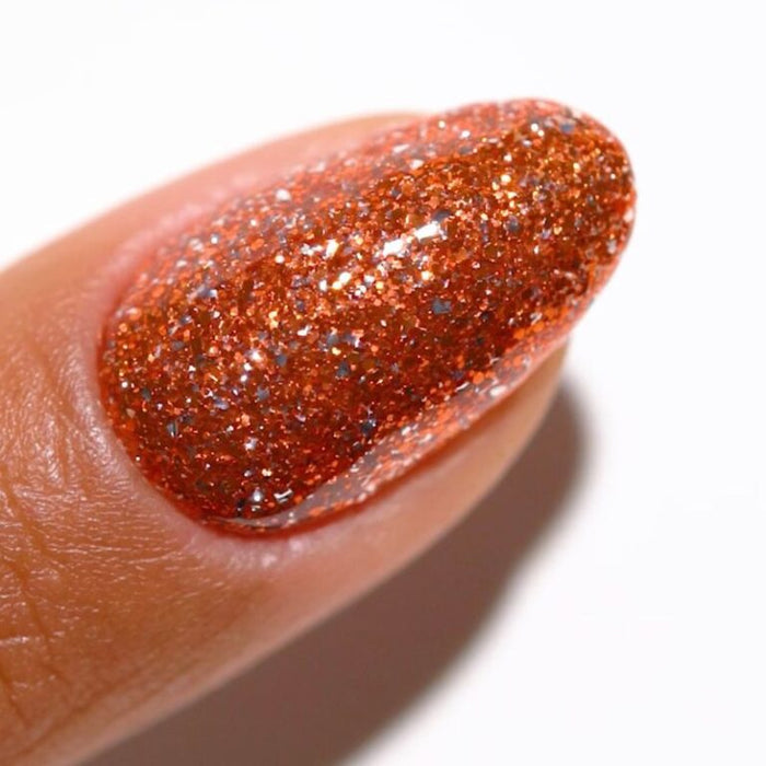 DND Polish Duo Super Glitter - Orange Aura 929