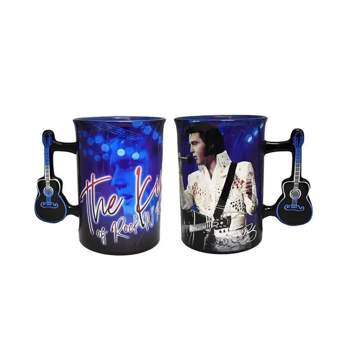 Elvis Mug - the King Blue Guitar