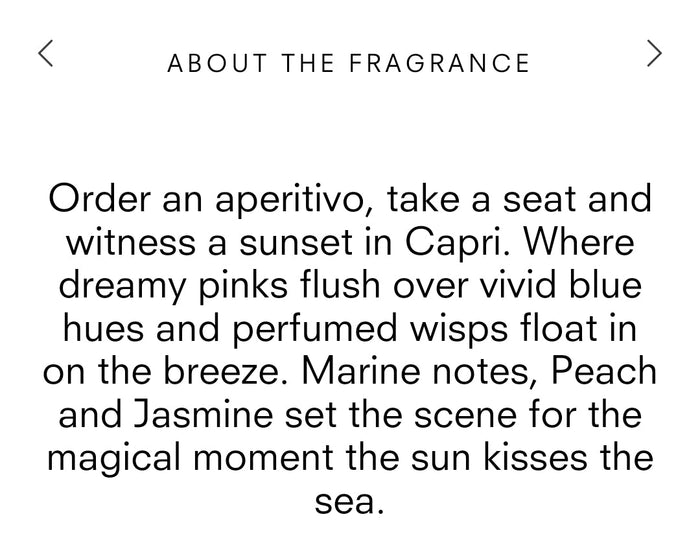 Glasshouse Fragrance candle Glasshouse Candle Sunsets in Capri