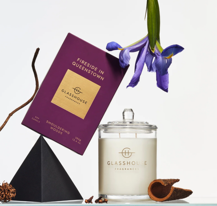 Glasshouse Fragrance candle Glasshouse Fragrances Fireside in Queenstown Candle 380g **Pre Order**