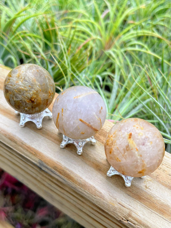 Golden Rutilated Quartz Mini Sphere