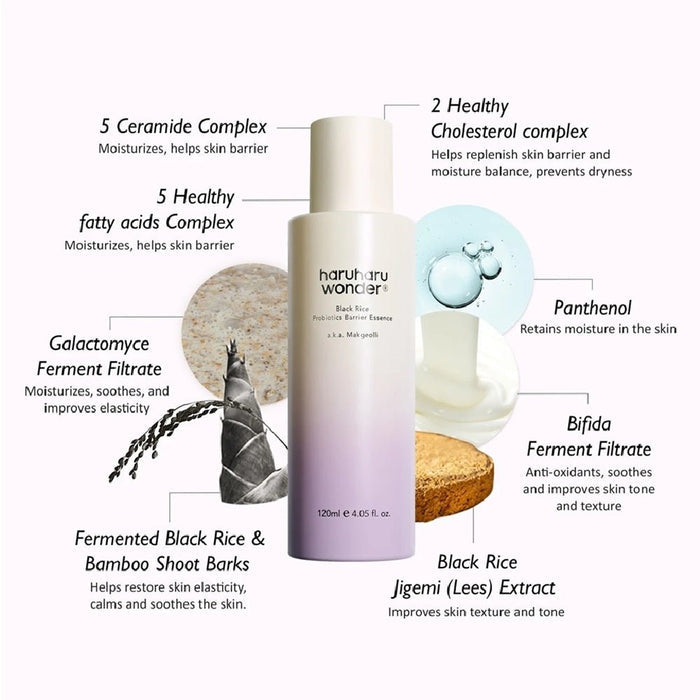 HaruHaru Wonder Black Rice Probiotics Barrier Essence 120 ml - Beauty Tribe