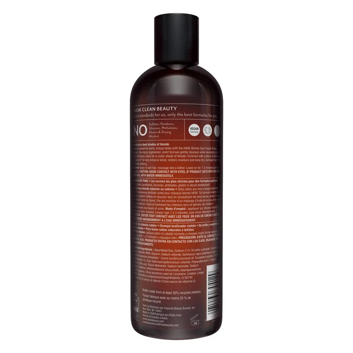 HASK Blonde care purple toning shampoo 355mL 12 oz