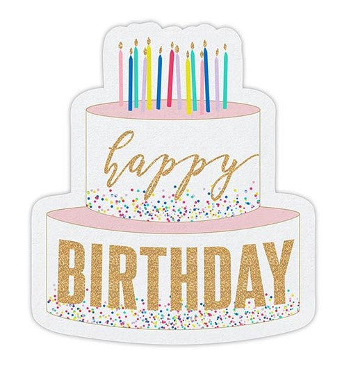HBD Cake Diecut Napkin