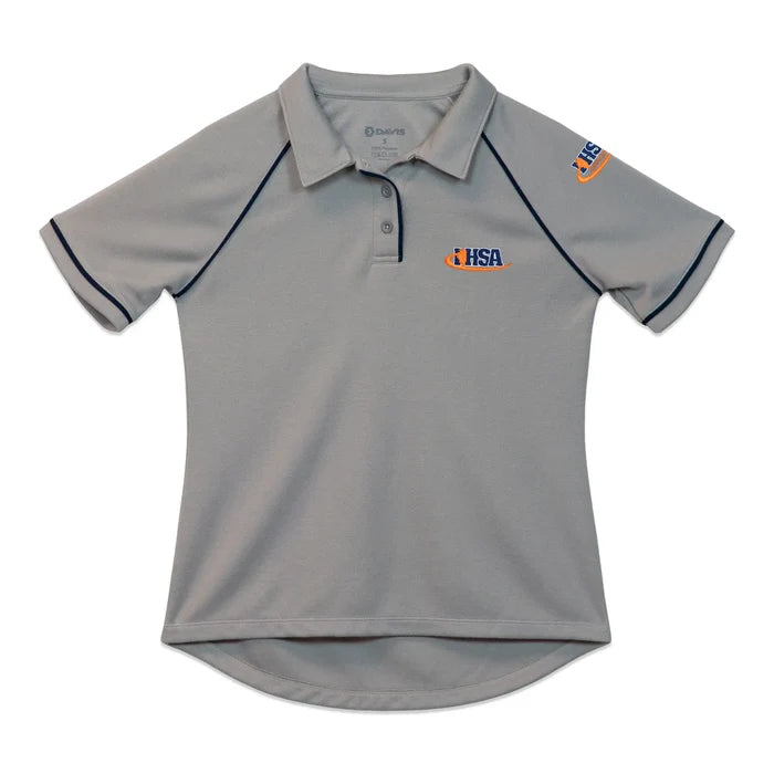 Illinois (IHSA) Davis Women's C3 Gray Raglan Sleeve Volleyball Referee Shirt