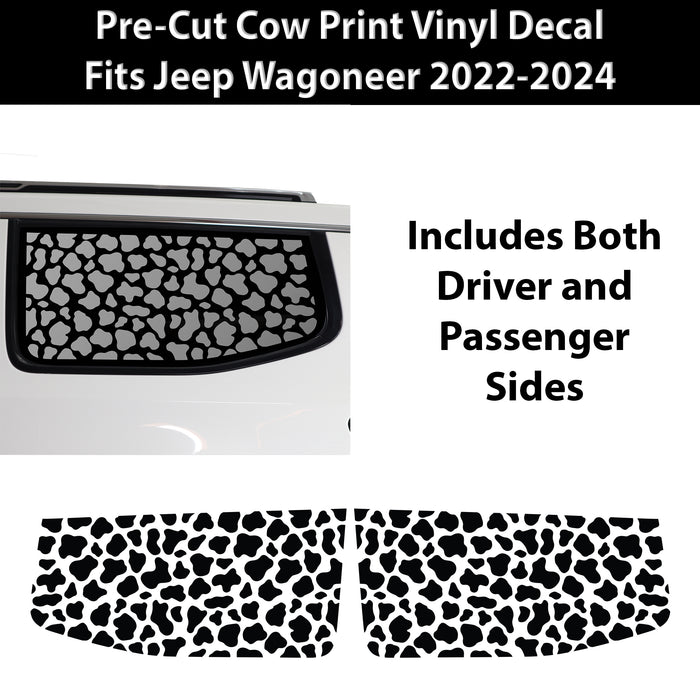 Jeep Wagoneer 2022-2026 Animal Leopard Cheetah Cow Window Vinyl Decal Stickers