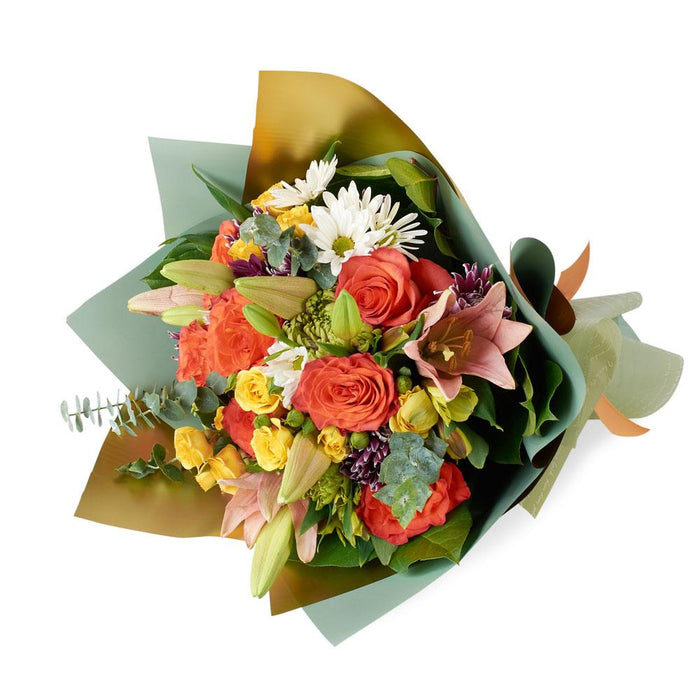Jewel-Toned and Pastel Mixed Rose Bouquet – the bouquet