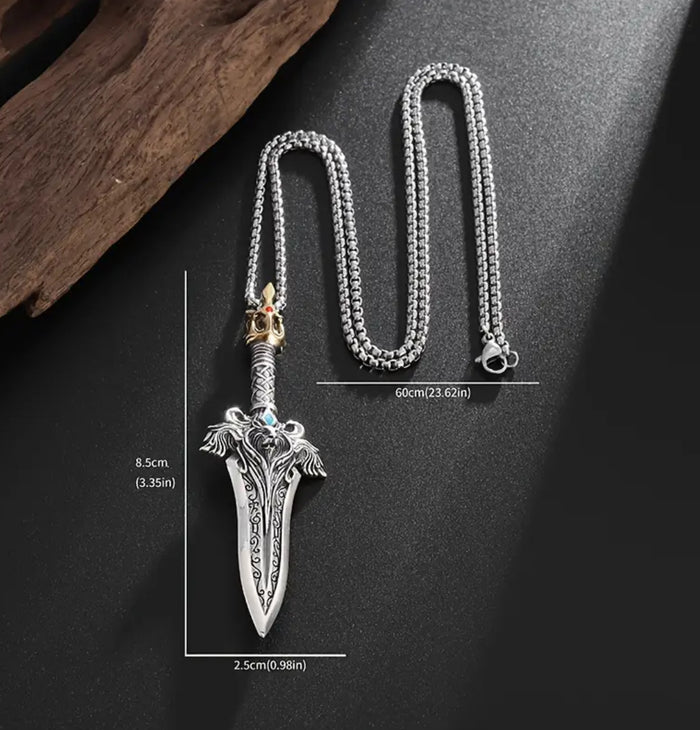 Lion King Broad Sword Pendant & Necklace