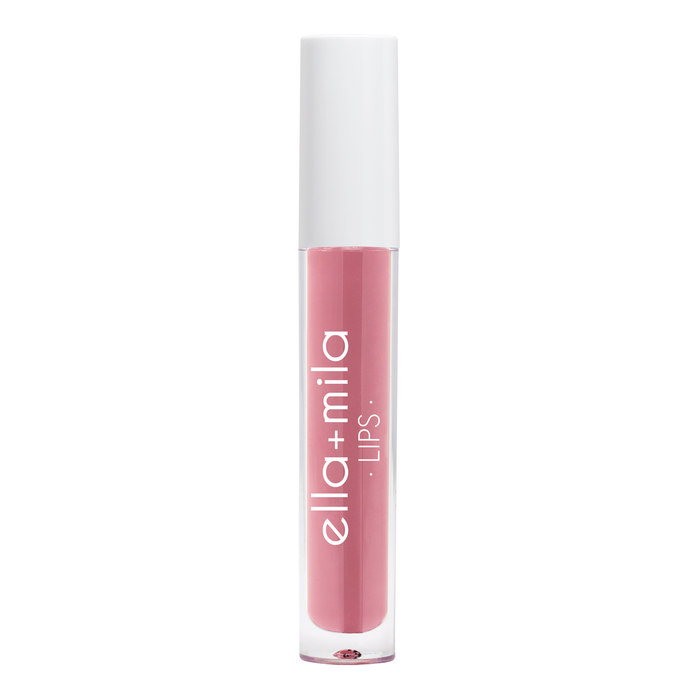 Lip to Lip rosy pink lip gloss tube – ella+mila Lips