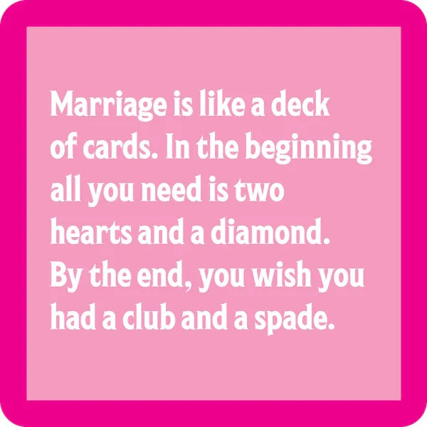 Marriage Deck Coaster