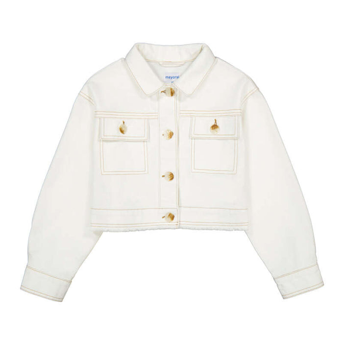 Mayoral Twill Jacket-Natural