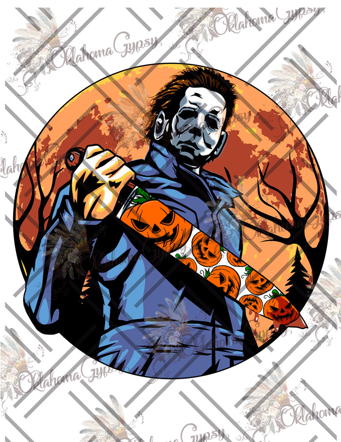 Michael Meyers Pumpkin Knife Digital File