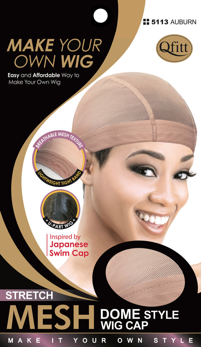 M&M Stretch Mesh Dome Style Wig Cap - Dozen ( 4 Colors ) - Palms Fashion Inc.