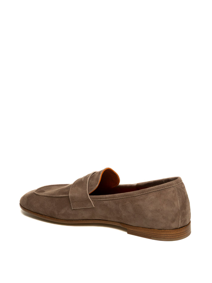 GENNARO RUSSO Mocassino camoscio beige U306/S CAM-SANDALO