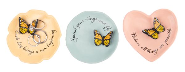 Monarch Butterfly Trinket Dishes