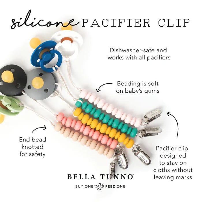 Navy Pacifier Clip