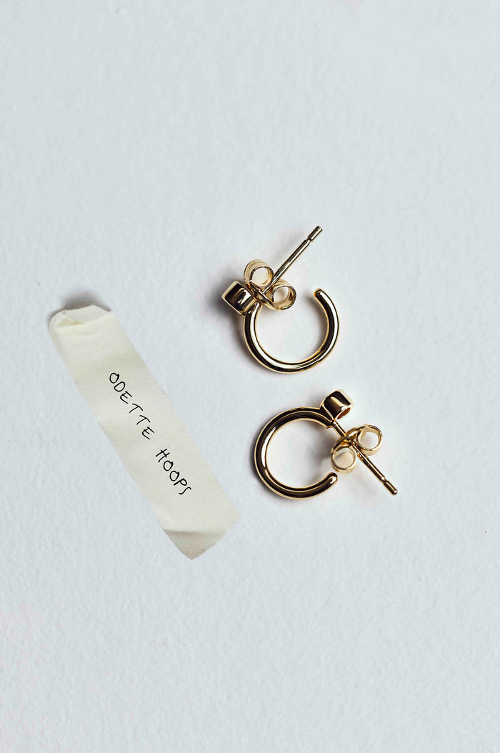Odette Hoop Gold Earrings