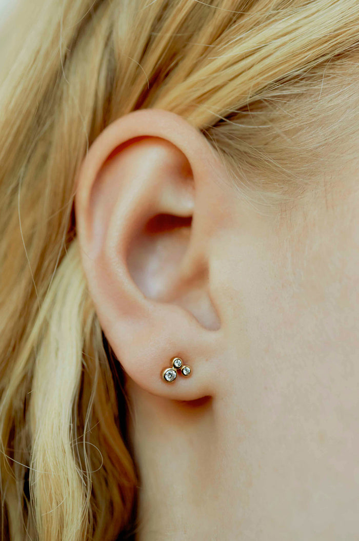 Odette Stud Gold Earrings
