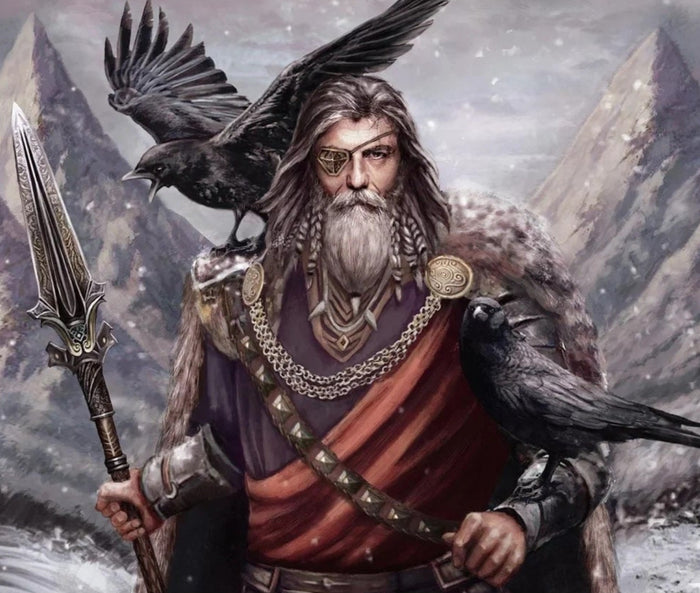Odin Pendant Leather Necklace