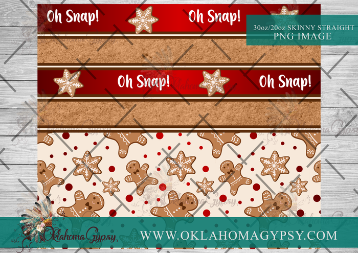 Oh Snap Gingerbread Digital File Wraps