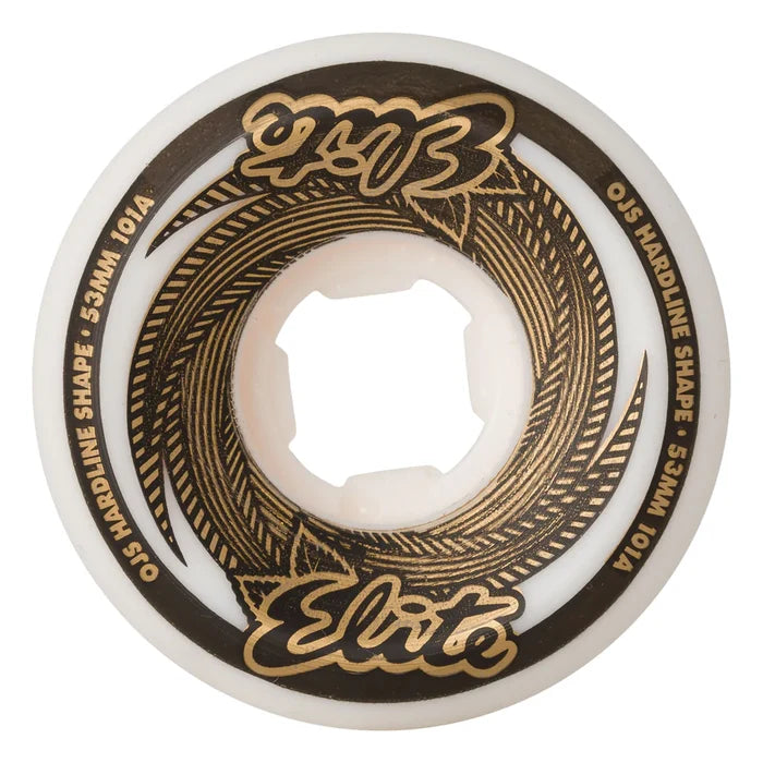 OJ - Elite White Gold Hardline 101a Wheels (53mm/54mm)