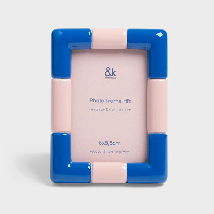Photo Frame in Rift Blue by &Klevering