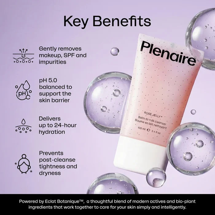 Plenaire Rose Jelly balm to milk cleanser 100 ml