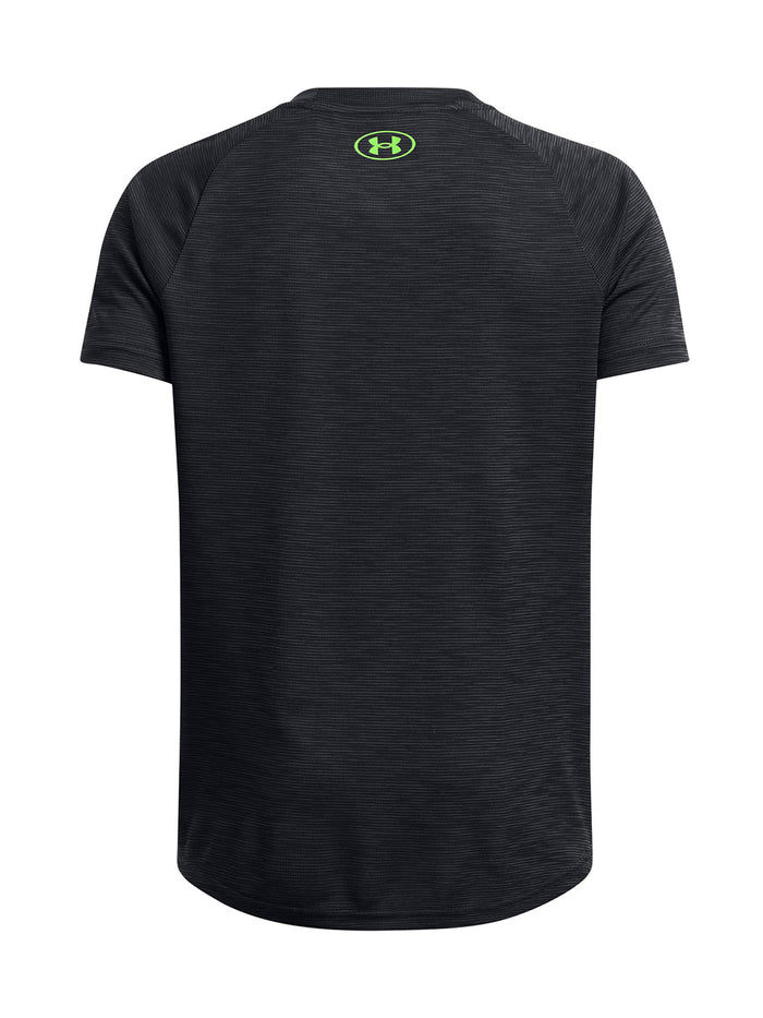 Polera manga corta Under Armour tech negro para niños