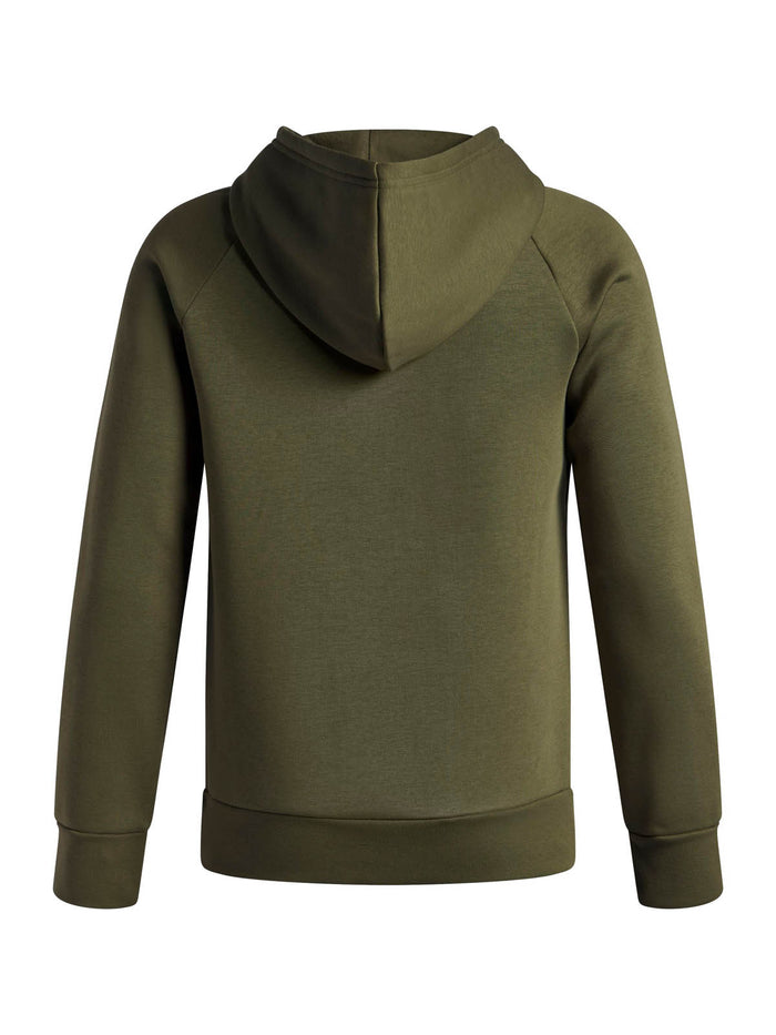 Polerón Lifestyle para niño Rival Fleece Big Logo verde Under Armour