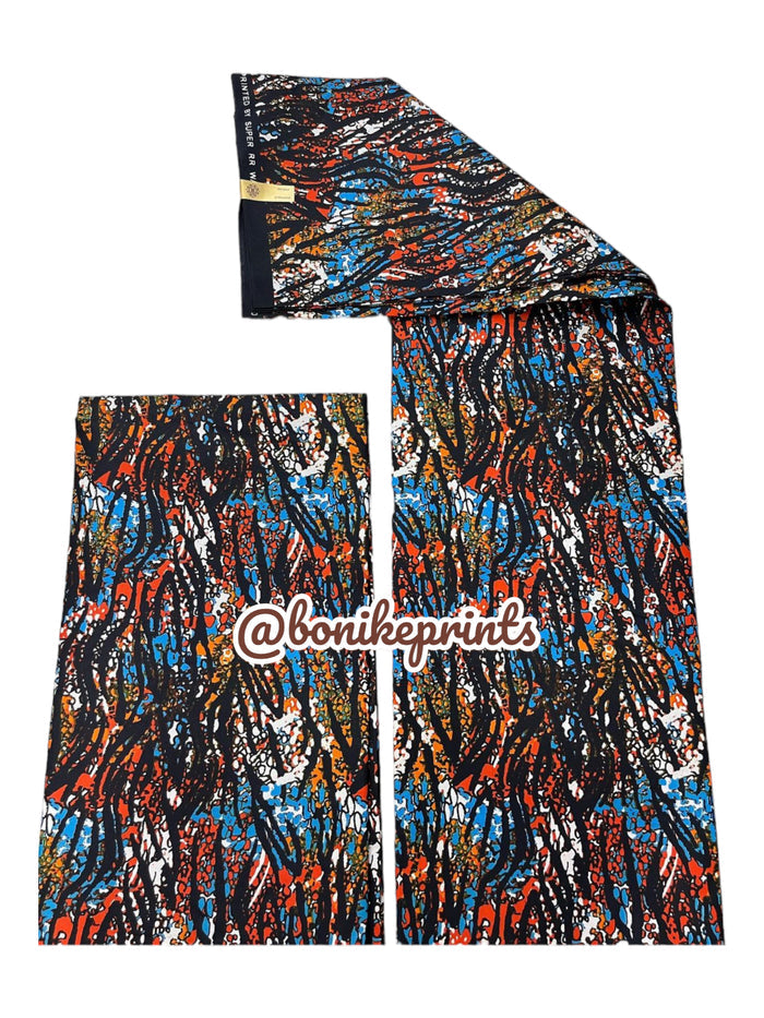 Polyester/Cotton African Print/Ankara fabric 004