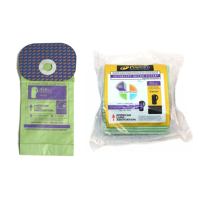 Proteam Paper Bags, Sierra Lil Hummer Hawk Breeze Mic 10Pk Part 103227